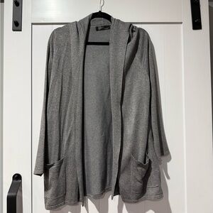 Gray Women's Sweater with Pockets